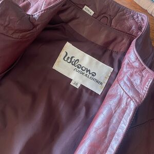 Wilsons Leather Maroon Bomber Jacket
